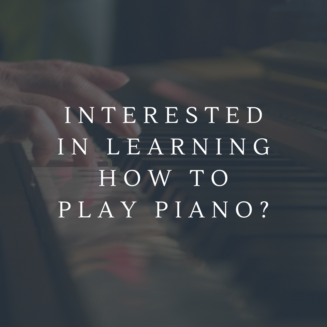 Interested in learning how to play piano? 