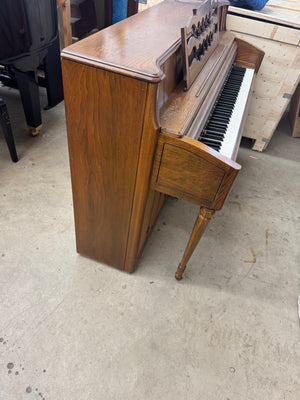 Wurlitzer Oak Console Piano - Excellent Playing Action | Serial #1177531
