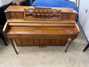 Wurlitzer Oak Console Piano - Excellent Playing Action | Serial #1177531