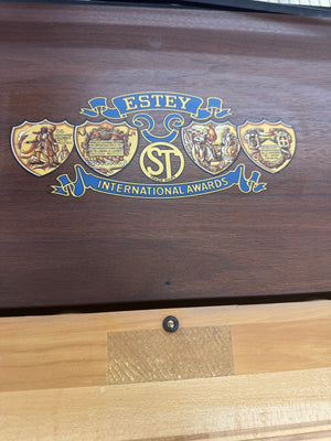 Estey Walnut Spinet Piano - Compact Space-Saving Design | Serial #197832