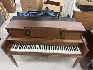 Estey Walnut Spinet Piano - Compact Space-Saving Design | Serial #197832