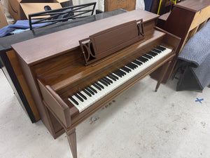 Estey Walnut Spinet Piano - Compact Space-Saving Design | Serial #197832