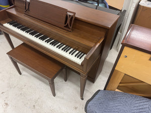 Estey Walnut Spinet Piano - Compact Space-Saving Design | Serial #197832