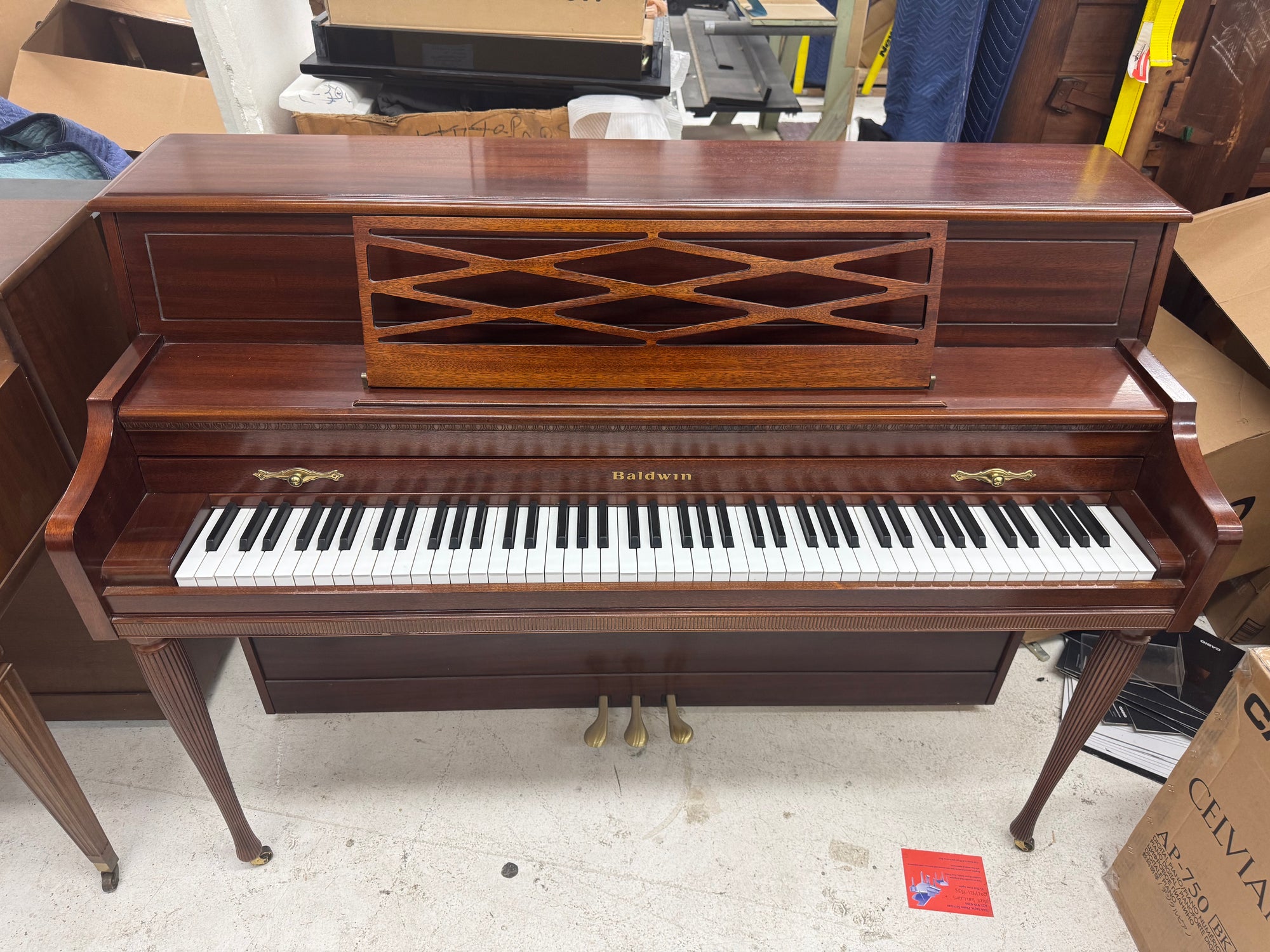 Baldwin Model 650 Cherry Satin Console Piano | Serial #1511820