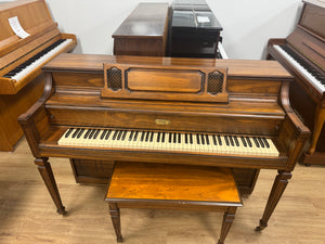 Lowrey CK 40" Console Piano in Pecan - Ethan Allen Design | Serial #590097-1981