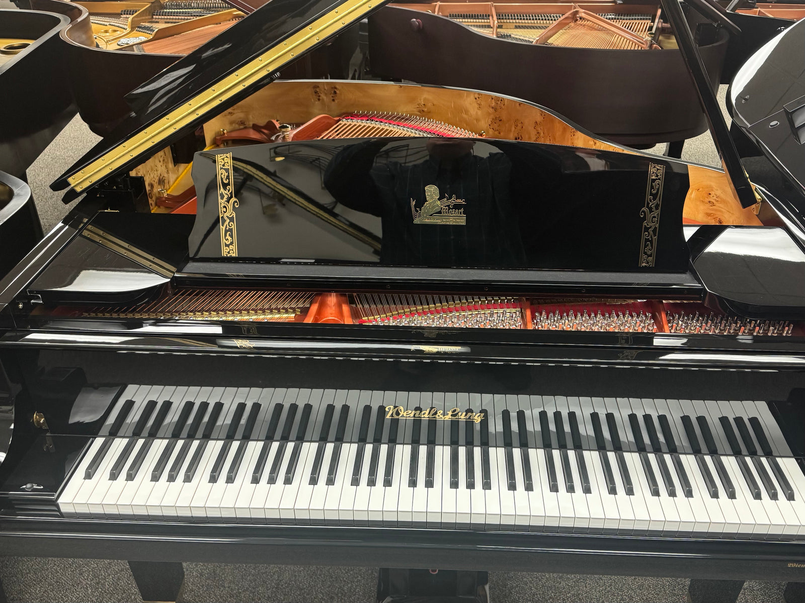 Wendl & Lung WL 152 5' Grand Piano in Black Polish | Serial #101370