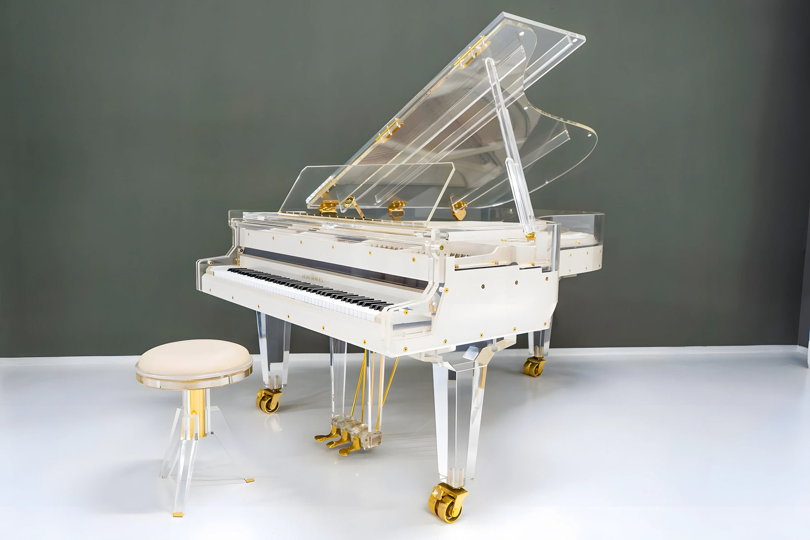 Schimmel K213 Crystal Concert Grand Piano