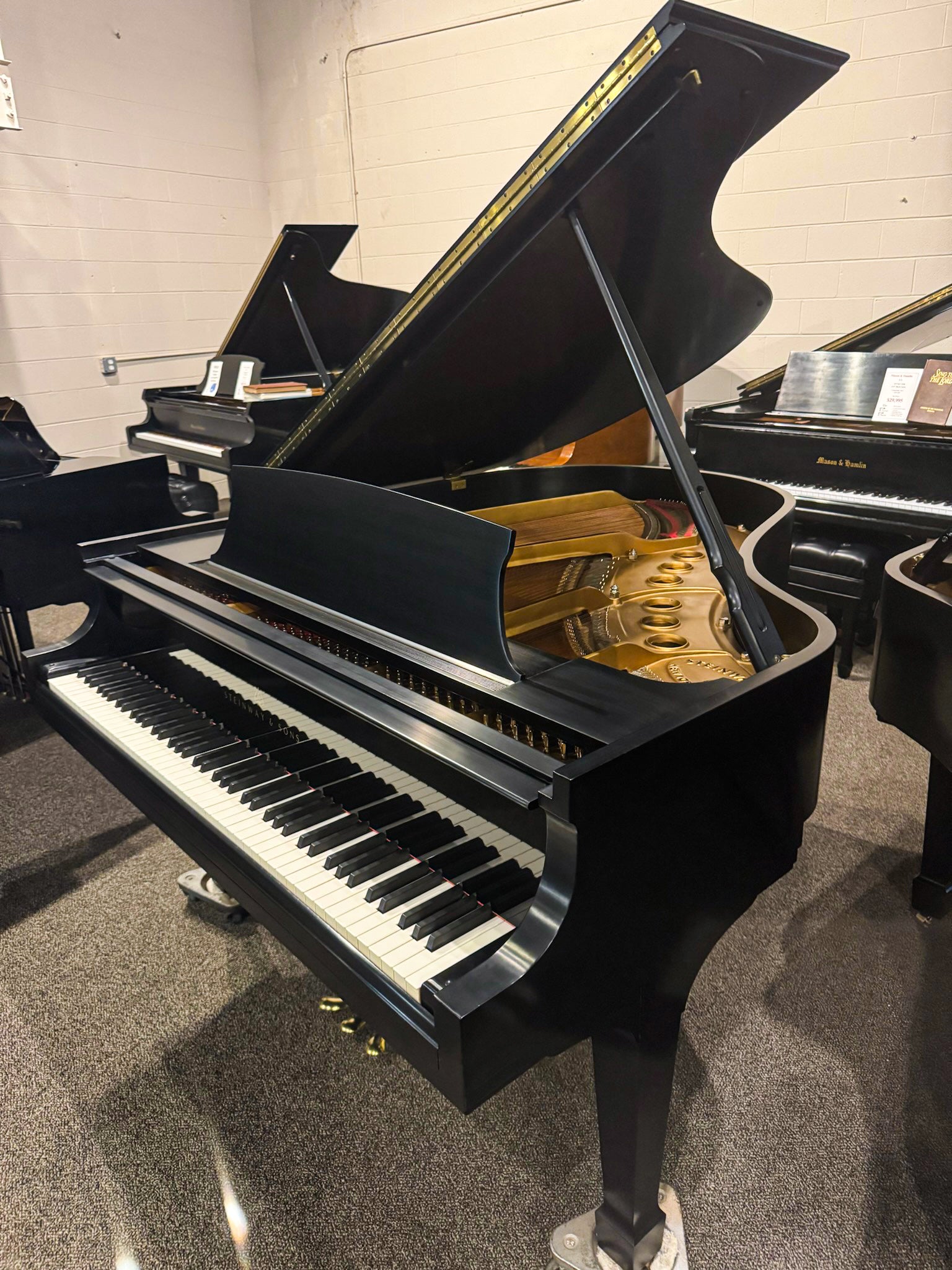 1980 Steinway Model M Parlor Grand Piano 5'7" - Pre-Owned