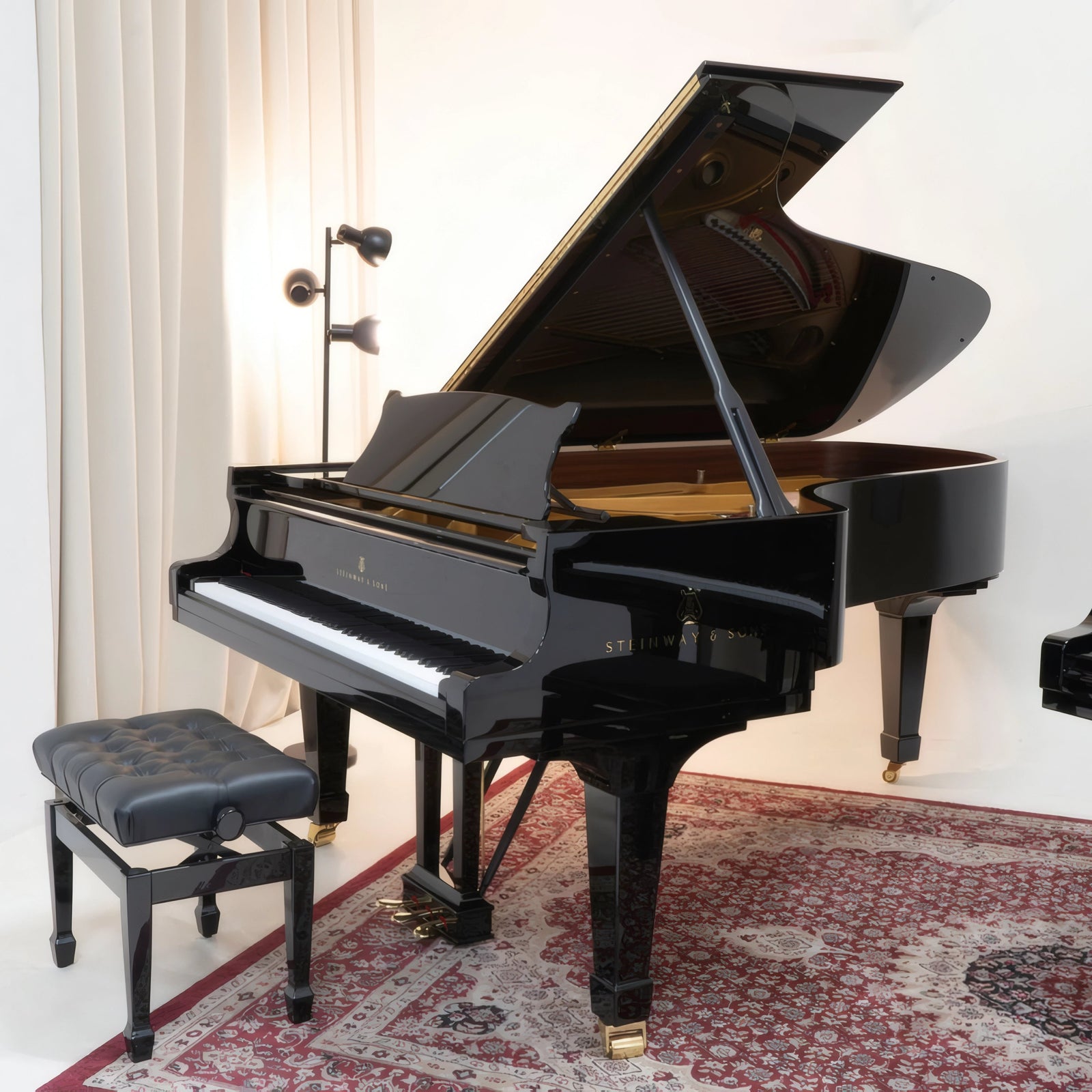 1983 Steinway Model C Semi-Concert Grand Piano in Polished Ebony | ONLINE INVENTORY Call for Availability