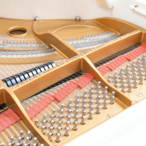 1928 Hamburg Steinway Model M-170 Grand Piano in Polished White | ONLINE INVENTORY Call for Availability