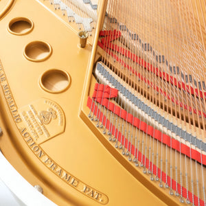 1928 Hamburg Steinway Model M-170 Grand Piano in Polished White | ONLINE INVENTORY Call for Availability